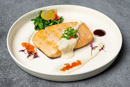 Стейк из филе лосося