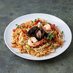 Рис с морепродуктами