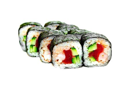 Маки острый с креветкой и тунцом