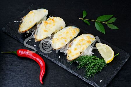 Запечённые мидии сет