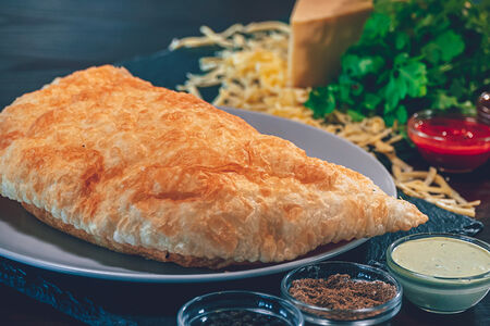 Чебурек с сыром и зеленью
