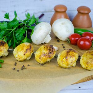 Грибы на углях