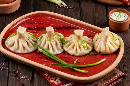 Хинкали с бараниной