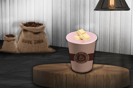 Латте Белый шоколад клубника