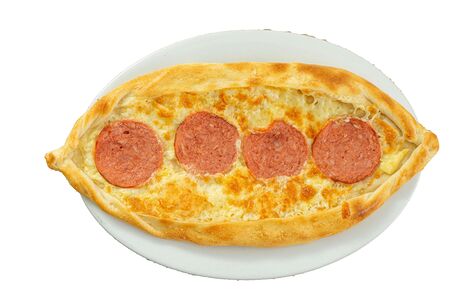 Пиде с колбасой