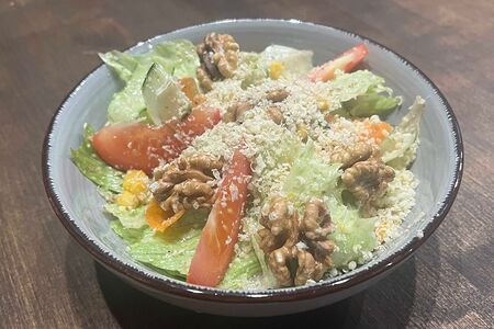 Салат Милфей с грецкими орехами