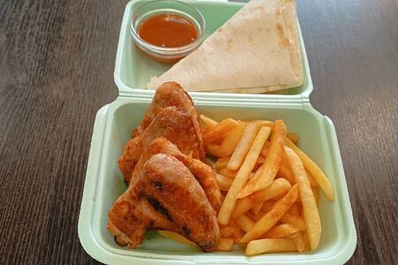 Комбо с крылышками куриными