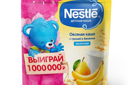 Nestle Каша мол овсян/Груша/Банан с 6мес