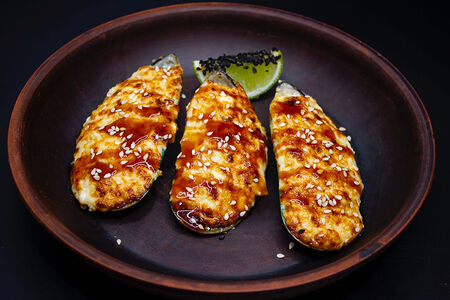 Запечённые мидии