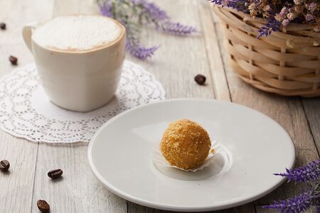 Вегетарианская бисквитная конфета Ваниль-карамель