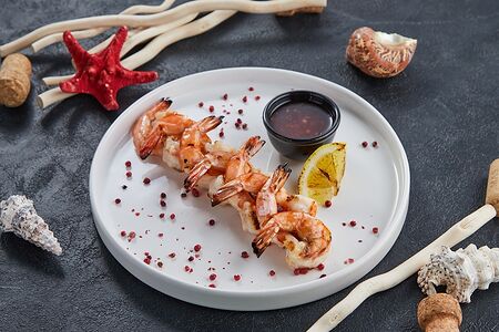 Креветки на гриле