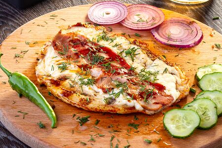 Филе куриной грудки с сыром и беконом