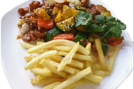 Га Лук Лак с картофелем