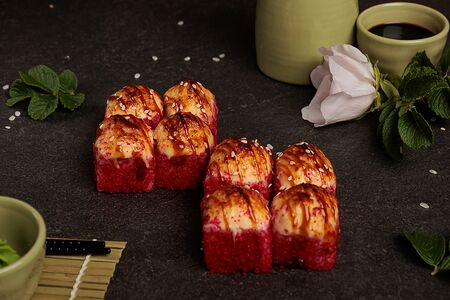 Запечённый ролл с мидиями