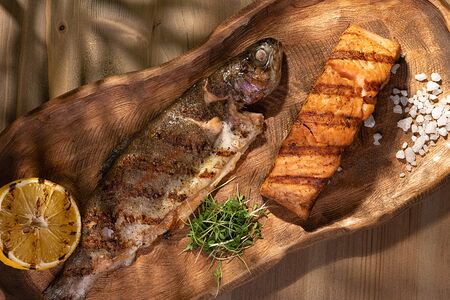 Севанская форель на гриле