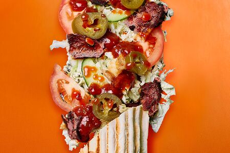 Шаурма Огонь с говядиной