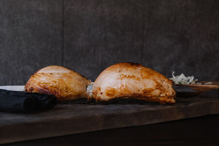 Шашлык из куриной грудки с луком