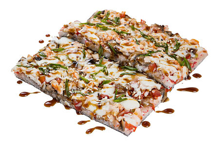 Японская пицца с курицей