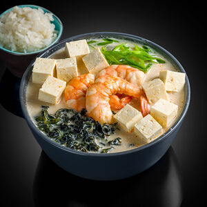 Сливочный суп с креветками