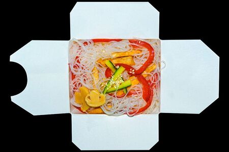 Лапша фунчоза с морепродуктами