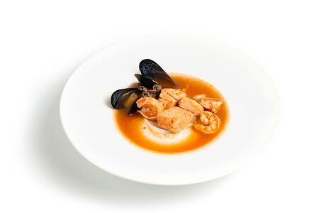 Суп соте с дарами моря