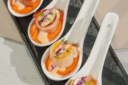 Гребешок с беконом