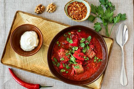 Борщ с телятиной