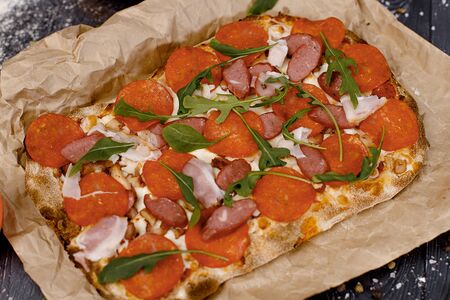 Римская пицца Супермясная