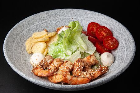 Цезарь-боул с креветками