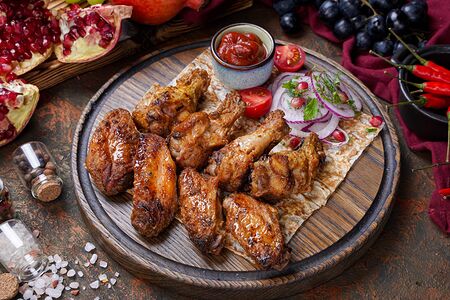 Шашлык из куриных крыльев