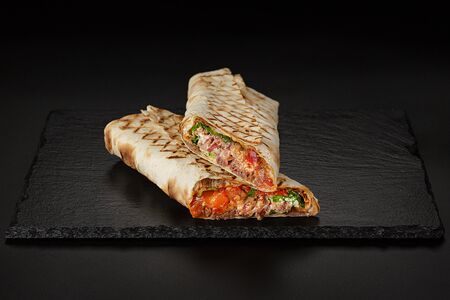 Шаурма с брискетом из смокера