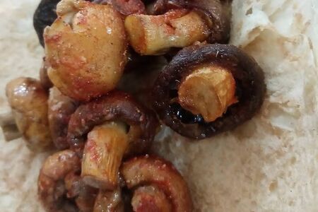 Грибы на мангале