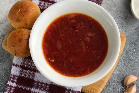 Борщ с курицей