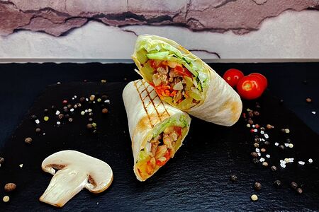 Мини шаурма с курицей