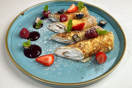 Блинчики с творогом