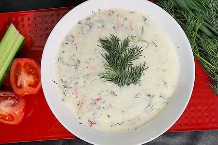 Окрошка на кефире