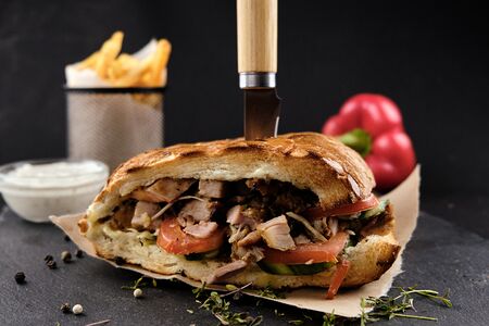 Дюнер Болгарский с куриным шашлыком