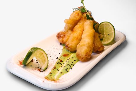 Креветки с соусом васаби