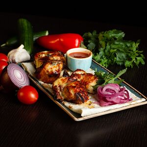 Шашлык из куриной грудки на кости