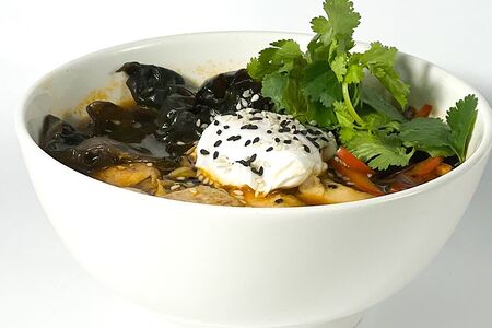 Рамен с креветками