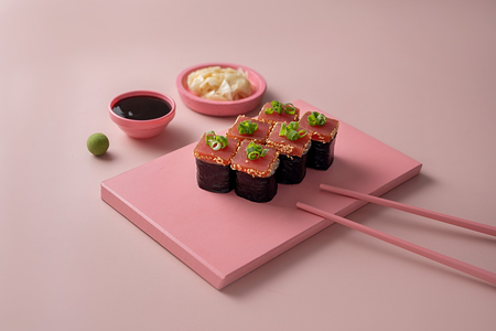 Ролл с маринованным тунцом