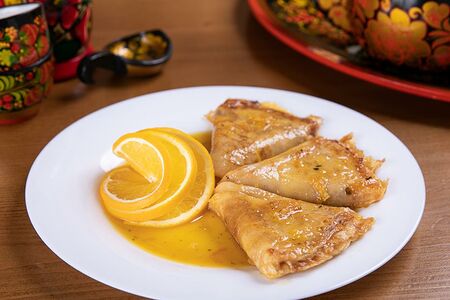 Блины в апельсиновом сиропе