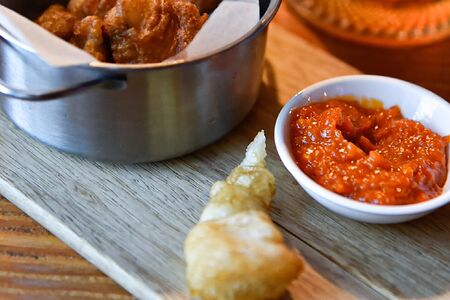 Судак фри с домашним кетчупом