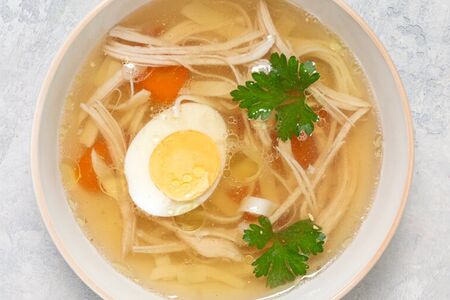 Куриный суп с лапшой