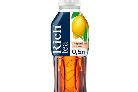 Чай Rich черный со вкусом лимона