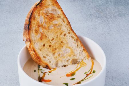 Сырный суп с беконом