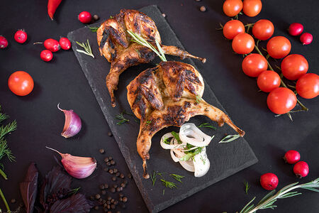 Перепела на углях 2 шт