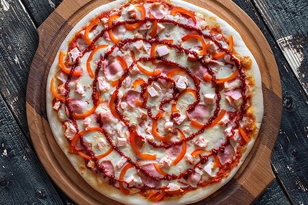 Пицца Барбекю Микс (тонкое тесто)