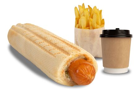 Френч-дог комбо с куриной колбаской