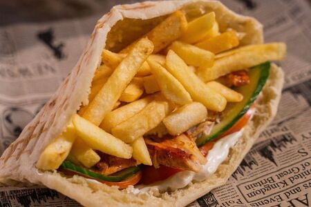 Гиро с курицей маленькое